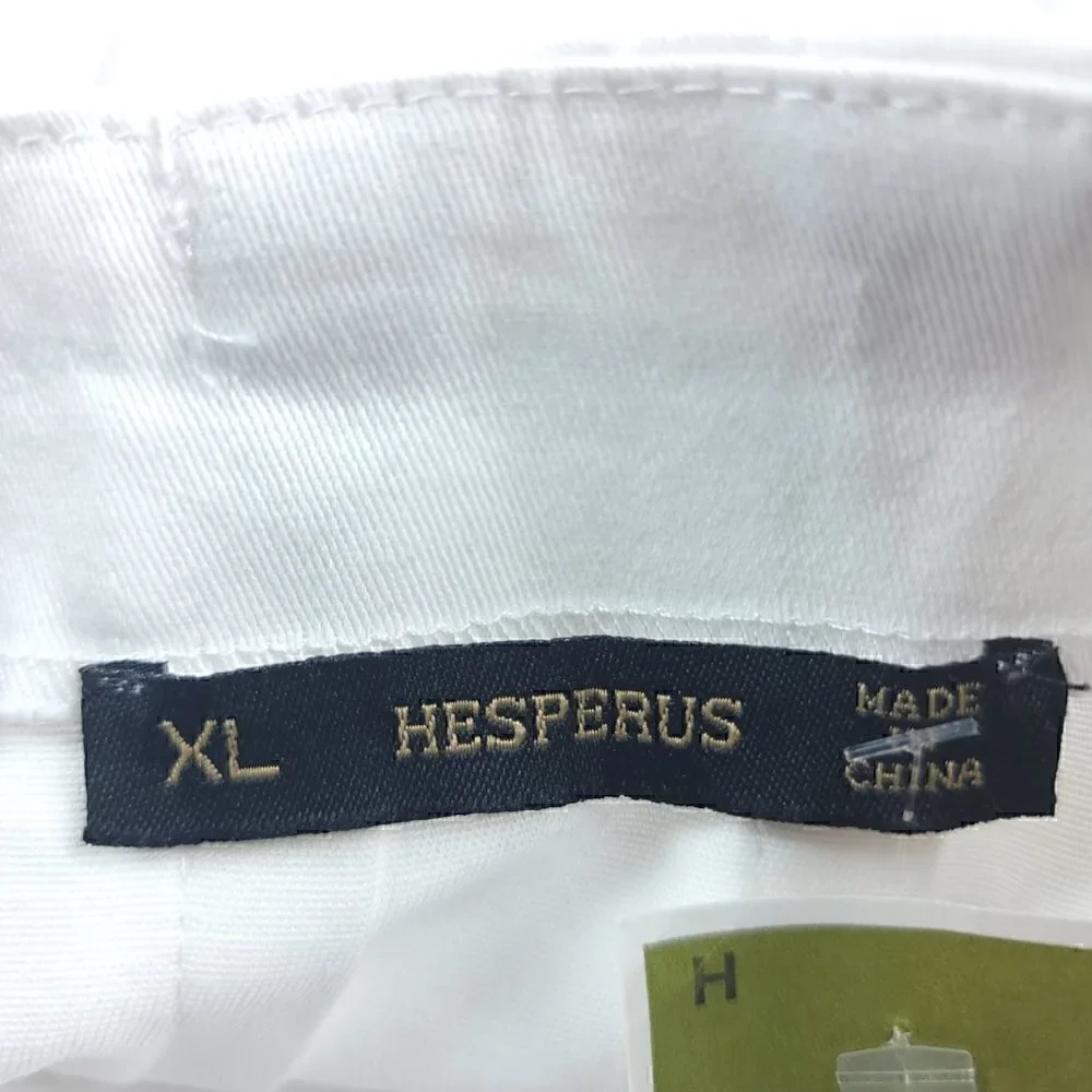 Hesperus White 95% Cotton Wrap Skirt With 2 Pull Straps. Size XL (14 Jr) NWT